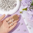 thumbnail image 3 of 1 Box 400PCS Small Silver Cross Beads Mini Cross Beads Bulk Assorted Mini Plastic Tibetan Style Holy Crucifix Loose Bead Charm for Jewelry Making Necklace Bracelet Earring Beading Decoration, 3 of 6