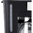 thumbnail image 2 of Basics - Cafeteras de 12 tazas con filtro reutilizable, cafeteras de acero inoxidable y negro, 2 of 12