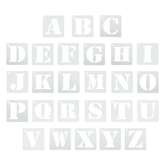 36Pcs Reusable Alphabet Templates Letter Stencils for Painting