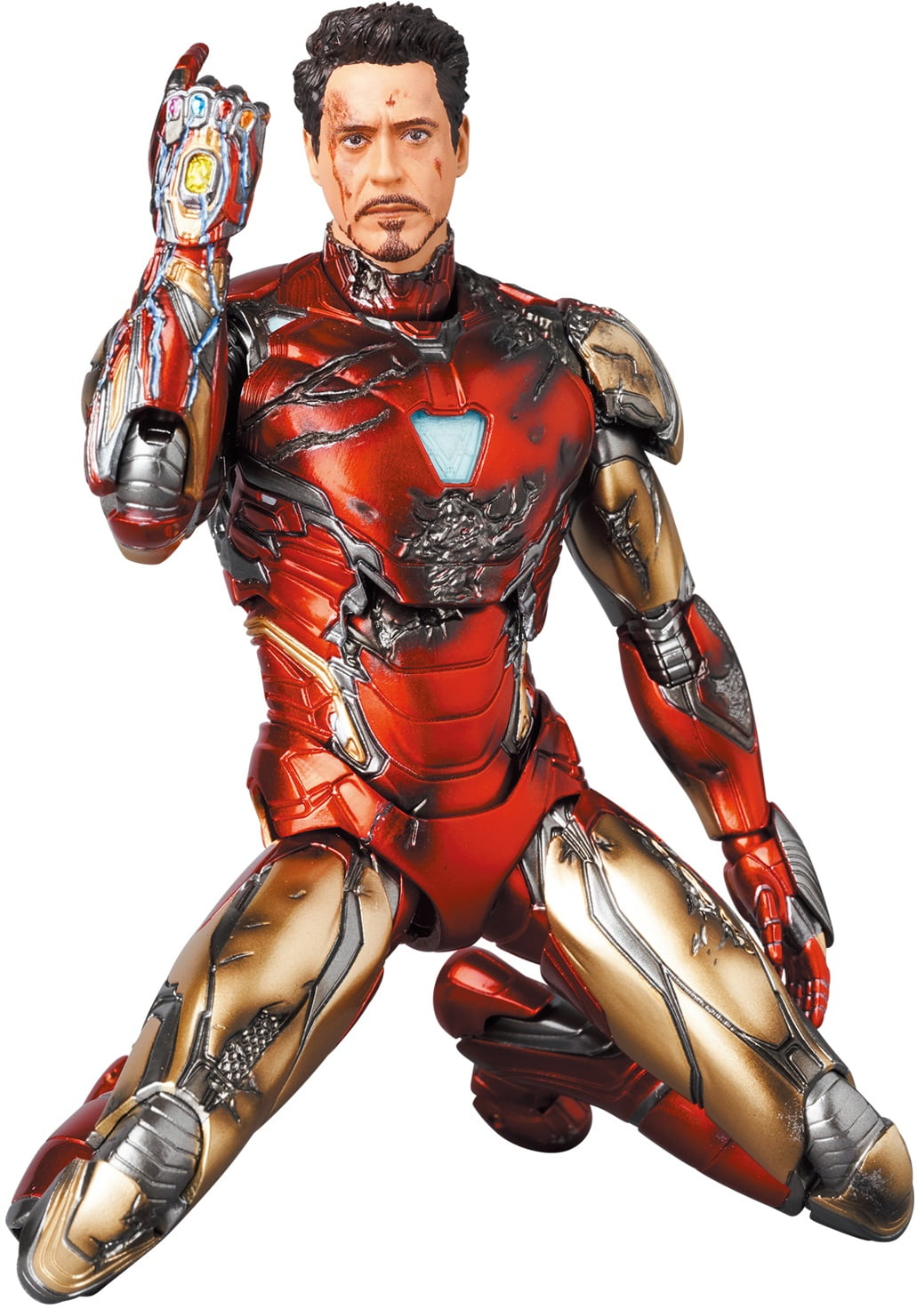Marvel MAFEX Iron Man Mark 85 Action Figure, Battle Damage Version 