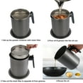 thumbnail image 6 of 1.7L Bacon Grease Container with Strainer and Lid - Grey Iron Grease Catcher for Easy Oil Storage and Reuse., 6 of 7