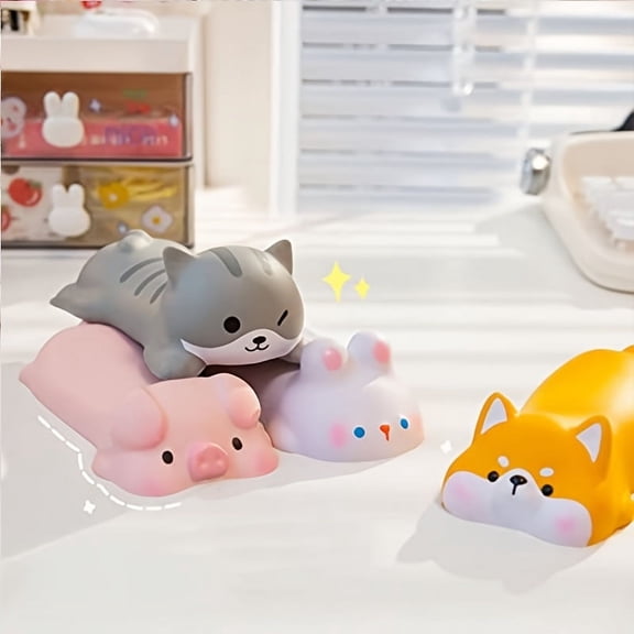 Ergonomic Wrist Rest Support - Cute Slow Rising PU Mouse Pad for Computer Desks & Office Supplies