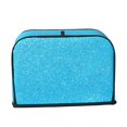 thumbnail image 2 of Lsque Sky Blue Glitter Print 2 Slice Toaster Cover , Kitchen Appliance Dustproof Protector , Toaster Protector Dustproof Kitchen Appliance Cover, 2 of 7
