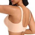 thumbnail image 5 of Iugvhana Seamless Bras for Women No Underwire Push Up Bras Comfortable Full Coverage Wireless Bras Breathable Full Support Daily Bra Beige XXL, 5 of 6