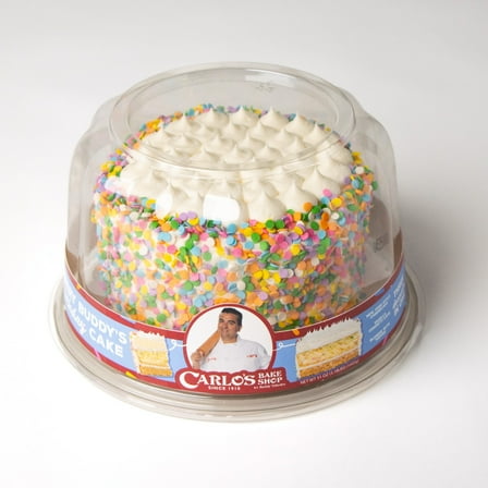 Carlo's Bakery Every Buddy's Birthday Cake 6" Sweet Buttercream Icing, 3lb 3oz, Box, Regular 1 Count