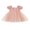 Pink, variant on Baby Toddler Girl Tulle Dress 6 12 18 24 Months 2T 3T 4T Puff Sleeve Square Neck Heart Print Loose Dress Toddler A-Line Dresses