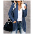 thumbnail image 1 of Abrigo largo de otoño para mujer, jersey holgado de punto para mujer, ropa de abrigo para mujer, cárdigan de moda, chaqueta, suéter, ropa para mujer, 1 of 5