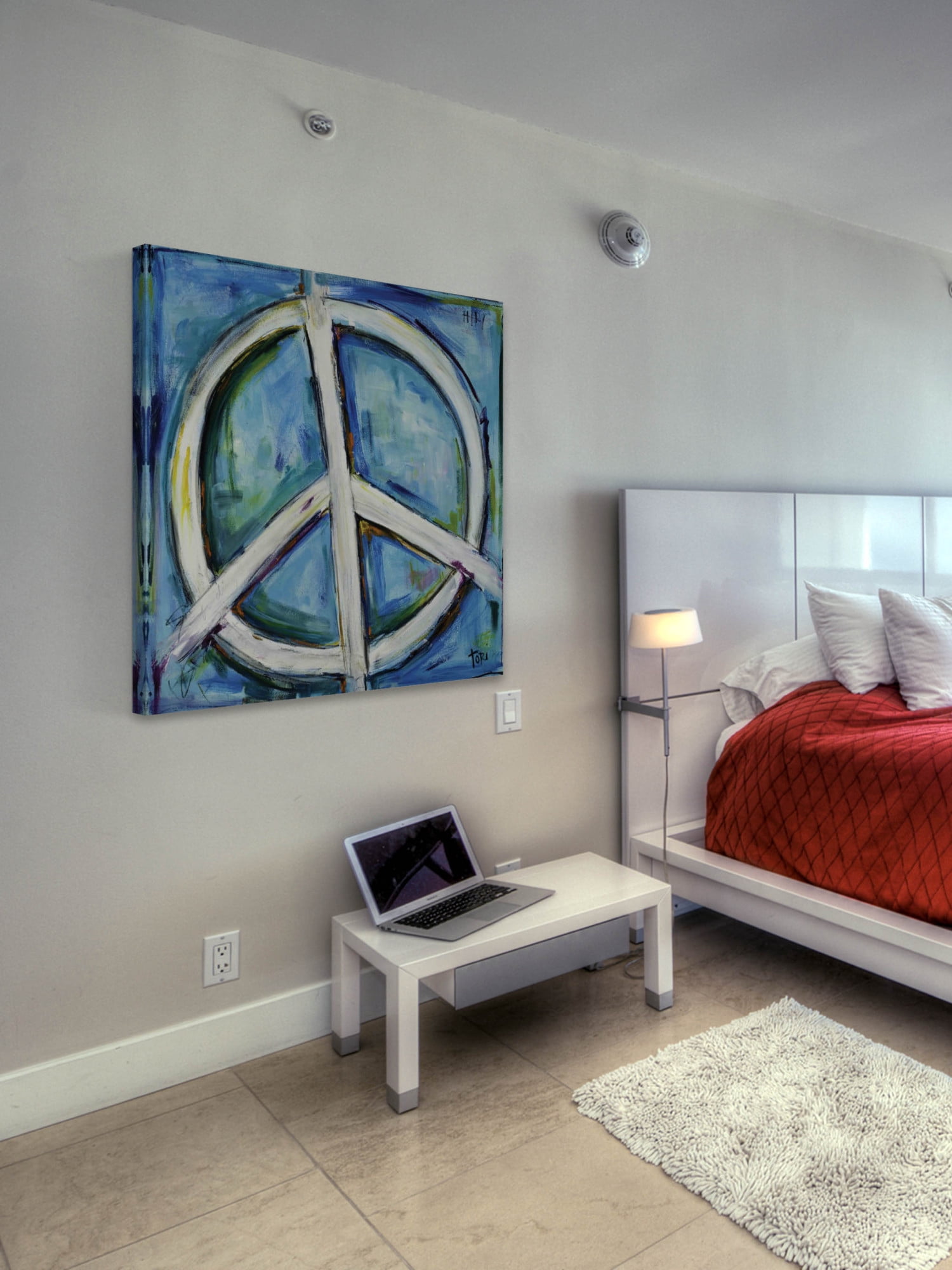 Marmont Hill "Finding The Peace" by Tori Campisi Painting Print on Canvas