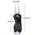 thumbnail image 5 of Golf Towel Microfiber Waffle Pattern Golf Brush Tool Kit With Club Groove Cleaner Golf Divot Repair Tool Golf Accessories black, 5 of 5