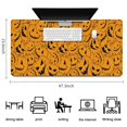 thumbnail image 5 of Long Mouse Pads for Desk,Halloween Pumpkin Pattern Desk Mats on Top Of Desks, Desk Mouse Pad Extra Large with 3mm Non-Slip Base and Stitched Edge for Gaming,Office,Work,Home 47.3x23.6in, 5 of 5