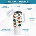 thumbnail image 4 of 40 Oz Car Handle Water Bottle Water Cup Water Bottle Water Jug Coffee Cup Travel Water Bottle Warm Christmas Pattern, 4 of 8
