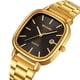 thumbnail image 5 of Reloj de cuarzo dorado de acero inoxidable femenino | Pantalla de fechas delgadas | Movimiento japonés | Cara Redonda Clásica | Resistente a arañazos | Tono dorado pulido | Reloj de moda fiable para, 5 of 5