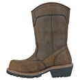 thumbnail image 2 of HOSS Men’s Composite Toe Waterproof Logger Pull-On Work Boot Slip Resistant EH PR Buford Brown, 2 of 7