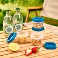 thumbnail image 6 of Mainstays Reusable Food Storage Container,  Extra-Small Square, Plastic 4-Pack, 4 Containers with Lids, 0.5 Cup, Ideal for Snacks and Sauces, 6 of 10