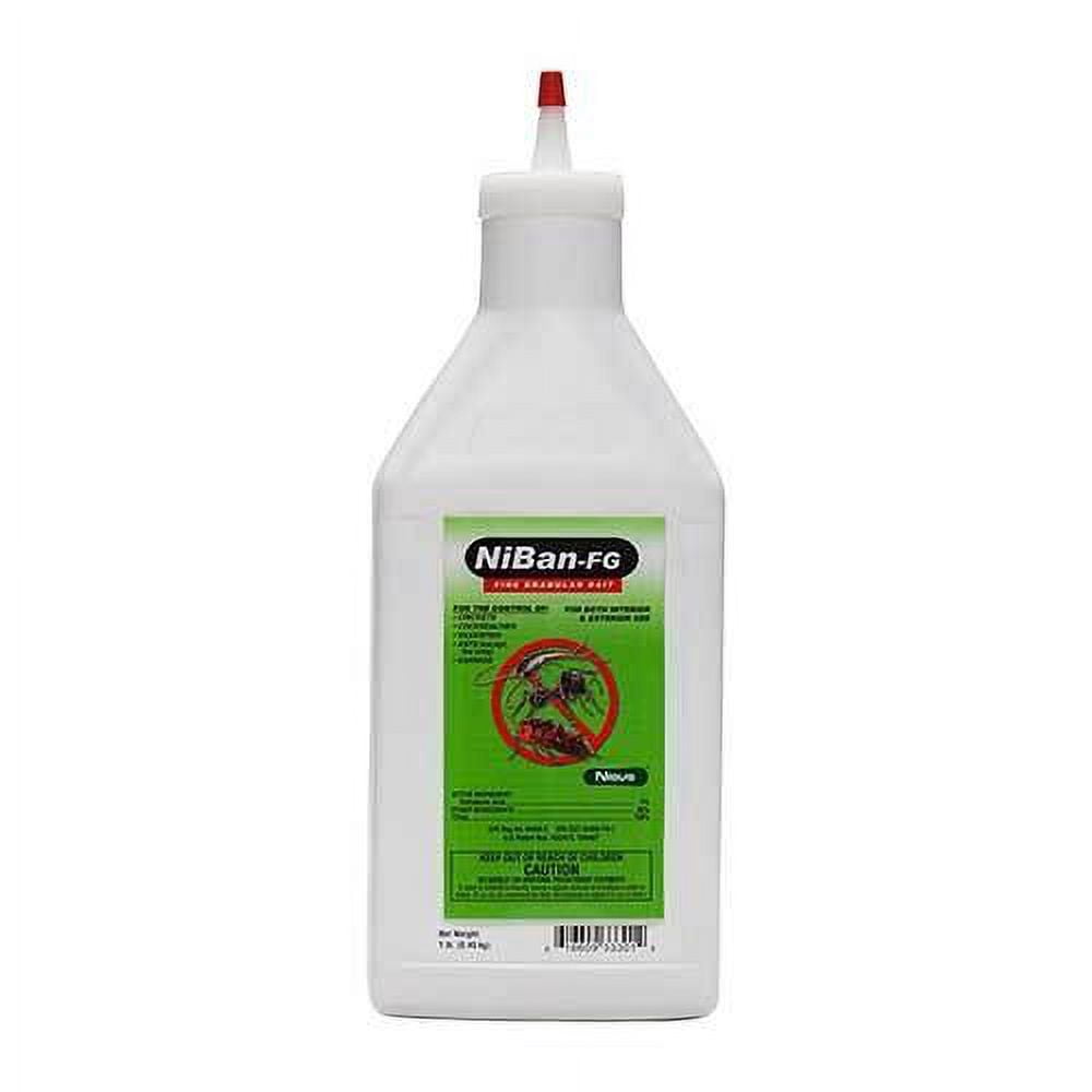 Niban Fine Granular Pest Insecticide Bait- Moisture Resistant - 1 lb Bottle by Nisus Corporation