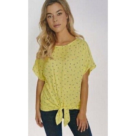 Buffalo Ladies' Tie Front Top (Yellow, M) New with box/tags