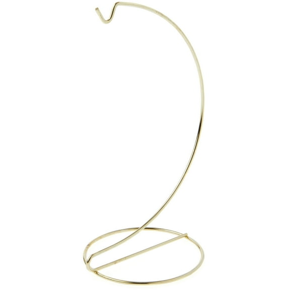 Plymor Simple Gold Ornament Stand, 9" H x 3.75" W x 3.75" D (6 Pack)