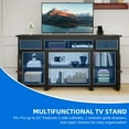 thumbnail image 5 of Dextrus 59" Farmhouse TV Stand with Storage for Living Room, Entertainment Center for up to 65" TV, Black, 5 of 9