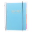 thumbnail image 5 of FRCOLOR Skyblue Recipe Binder with Hard Plastic Cover for Office Use Paper and Plastic 8.5 x 11 inches, 5 of 8