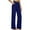Blue, variant on RYRJJ Yoga Pants with Pockets for Women Wide Leg Pants High Waist Stretch Dress Slacks Casual Long Sweatpants(Orange,S)