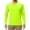 Fluorescent Green, variant on WTOBBY Men's Solid Color Raglan Long Sleeve Sports Top with Athletic Fit for Casual Workouts and Outdoor Activities Breathable Performance Shirt ,Black L