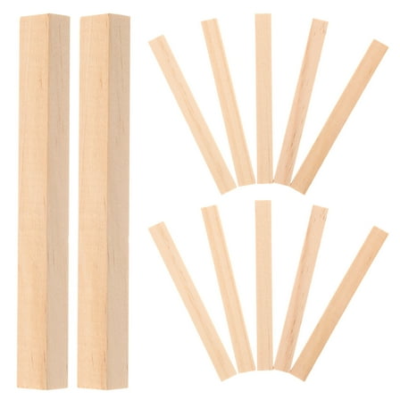 ETHZZLE 30Pcs Dowels for Woodworking Craft Wood Sticks for Families Handicraft Lovers 10.00X1.00X1.00CM