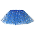 thumbnail image 4 of Godom Girls Polka Dot Tutu Skirt 9T-11T Glitter Triple Layer Tulle Ballet Dance Dress Party Skirt,Blue, 4 of 4