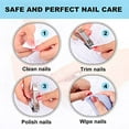 thumbnail image 2 of Nail Clippers【Anti Splash Fingernail】Cutter Fingernail Toenail Clipper 【Detachable Easy Clean】Stainless Steel Manicure Tools Nail Scissors Fashion Champagne Nail Trimmer with Cleaned Cloth, 2 of 5