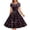 Pink 01, variant on Womens Dresses Breast Cancer Ribbon Crewneck Short Sleeve Swing Sundress Casual Loose Dresses with Bowknot Pink L