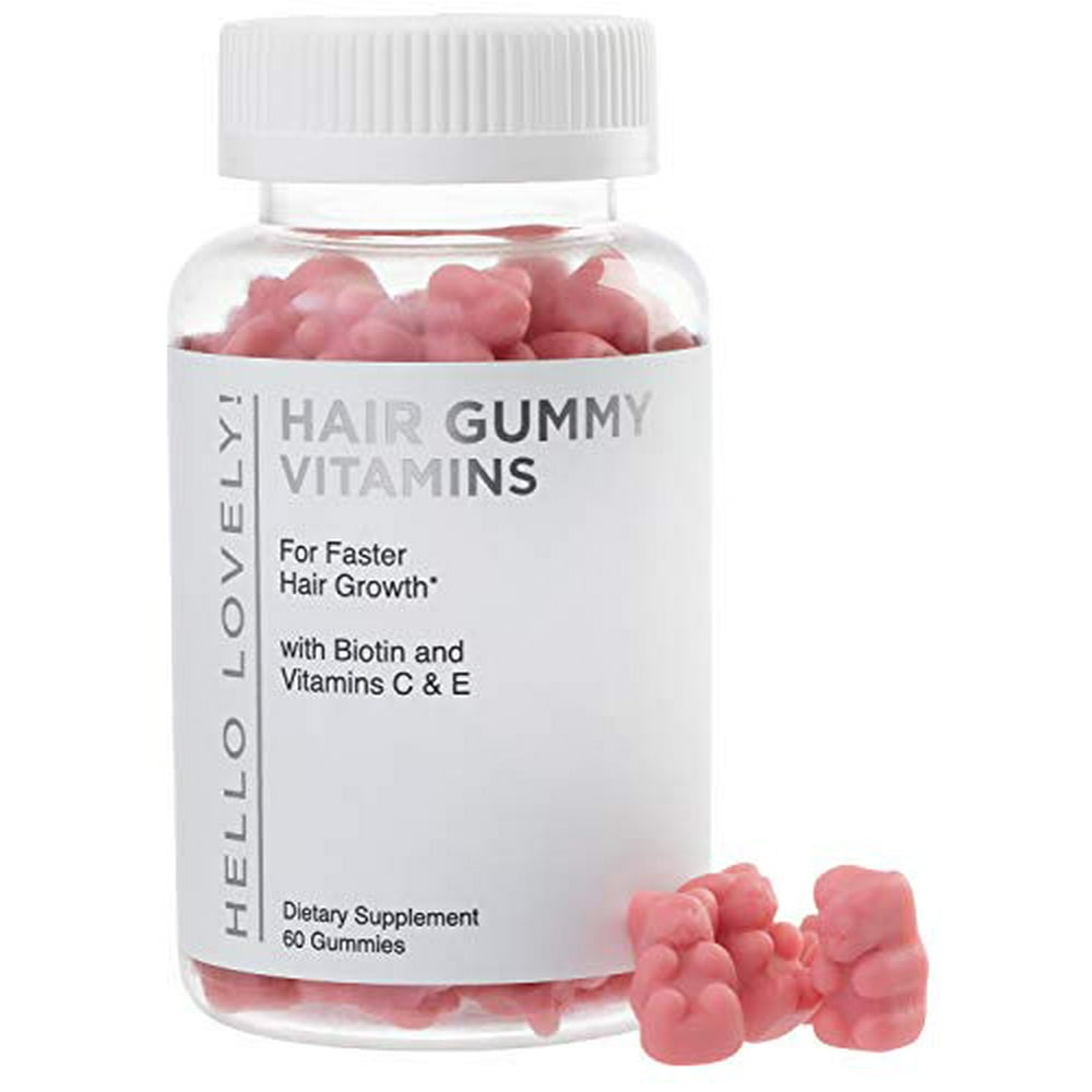 Angel Bear Hair Vitamins Gummies with Biotin 5000 mcg Vitamin C & E