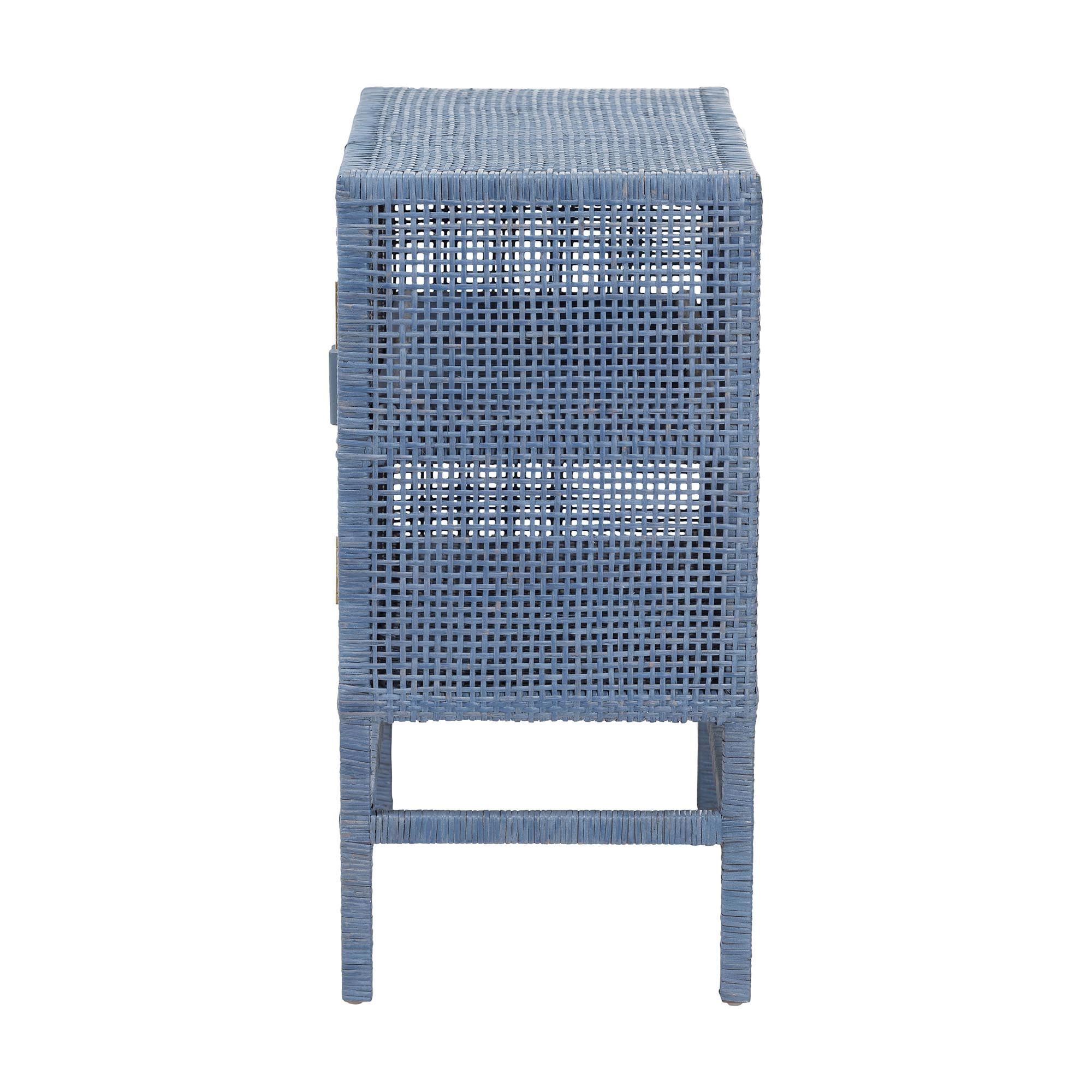 bali & pari Vivan Boho Storage Cabinet, 2-Tier, Navy Blue