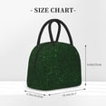thumbnail image 2 of Rateoe Emerald Green Sparkling Pattern Lunch Bag Women, Lunch Box, Lunch Bag, Small Leakproof Lunch Tote Large Capacity Reusable Insulated Cooler Lunch Container, 2 of 6