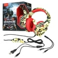thumbnail image 2 of Auriculares con cable de 3,5 mm, consola de juegos para computadora, auriculares para juegos, auriculares con micrófono, camuflaje amarillo Methold EL5130-01B, 2 of 2