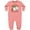 Mauve, variant on Future Bookworm Like My Mom Baby Fleece Romper