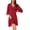 Wine Red, variant on Municipal Womens Lace Nightshirt Cotton Soft Half Sleeve Sleepshirt Loungewear Pajama Nightgown