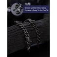 thumbnail image 6 of Bandmax 9MM Thorns Cuban Link Chain Bracelet for Men Dad Son Father's Day Graduation Gift Stainless Steel Black Curb Chain Bracelet for Women Punk Jewelry, 6 of 9
