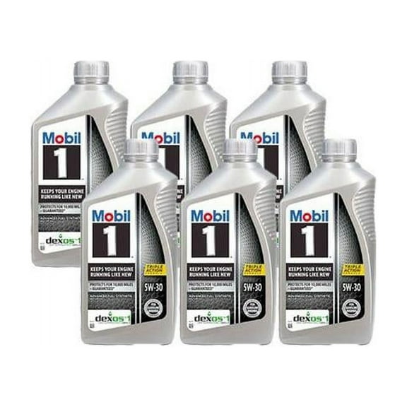Mobil 1 124315 Advanced Full Synthetic Motor Oil, 5W30, 6 Quarts
