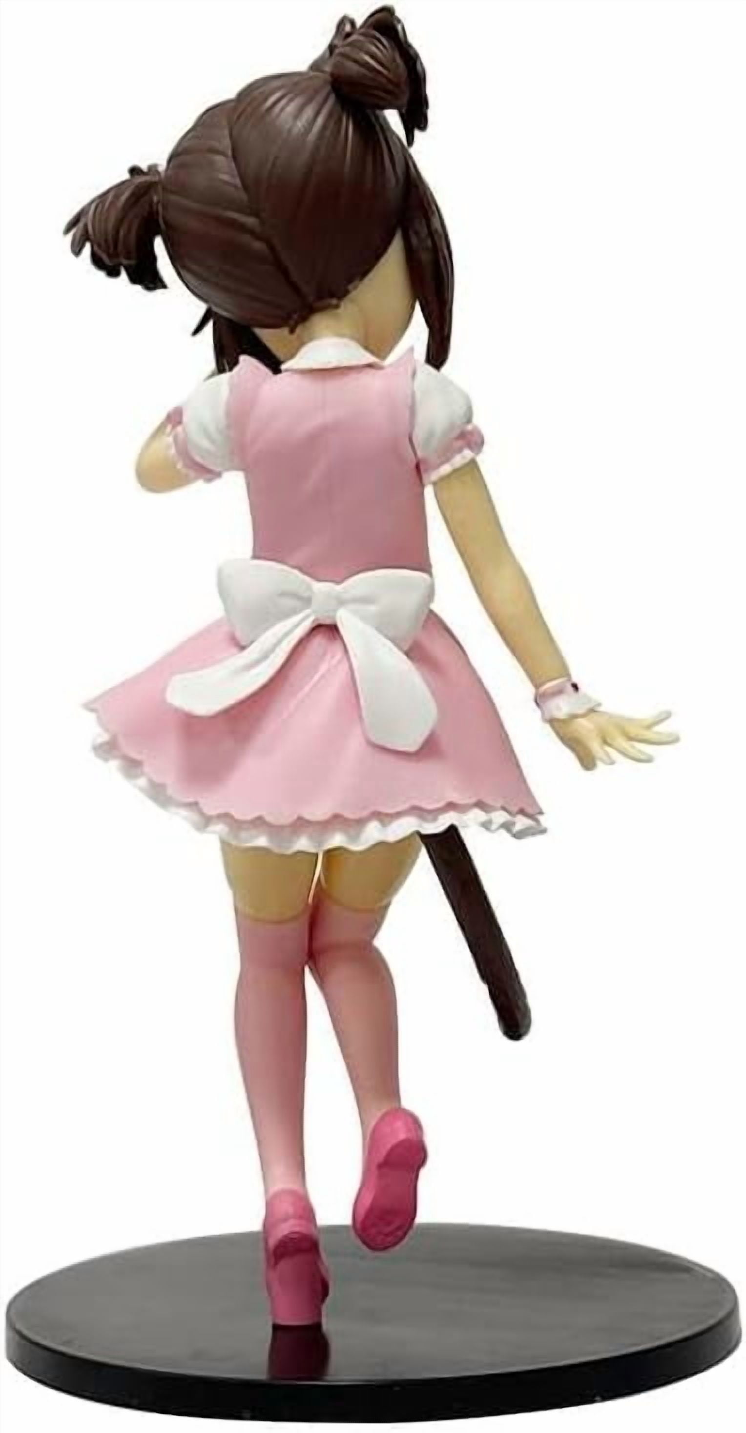 Newly Chocolate Vanilla Figure Cute Maid Costume Chocolate Vanilla Anime Figures 18cm/7.1inch Handmade PVC Character Model Decoration Craft Gifts (Chocolate)