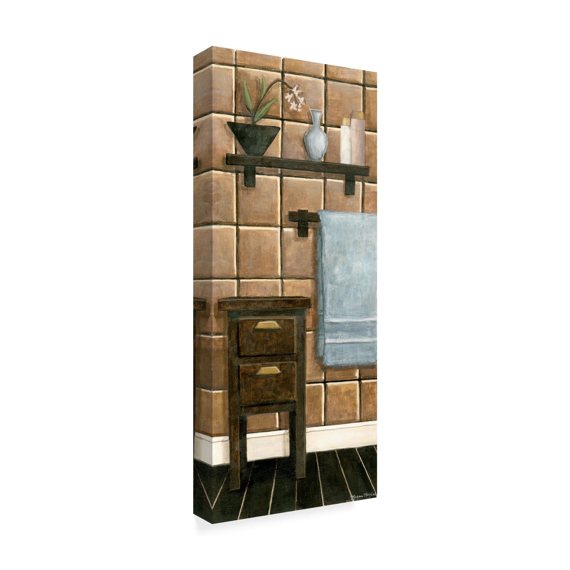 Trademark Fine Art 'Modern Bath Panel IV' Canvas Art by Megan Meagher