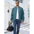 thumbnail image 3 of Zehisen Men's Lightweight Outdoor Jacket Causal Fashion Stylish Windbreaker For Work Dress Golf Business Stone Blue L, 3 of 7