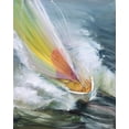 thumbnail image 2 of Romanov, Roman 26x31 Black Ornate Wood Framed with Double Matting Museum Art Print Titled - Regatta, 2 of 4