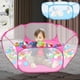 thumbnail image 2 of ODOMY Carpa Plegable Impermeable para Piscina de Bolas Oceánicas, Piscina de Play para Interiores y Exteriores, Jaula Pequeña para Animales Rosa, 2 of 16