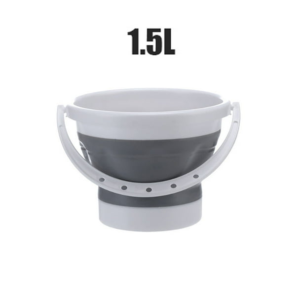 Cubos De Silicona Plegable Pesca Lavado De Autos Acampar Al Aire Libre Suministros De Baño Gran Capacidad? Lavado De Autos Pesca Al Aire Libre Baño Redondo Cubo De Cocina Yuarrent OD010137-04