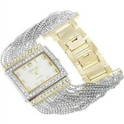 Women's Rhinestone Mother of Pearl Multi-Strand Watch