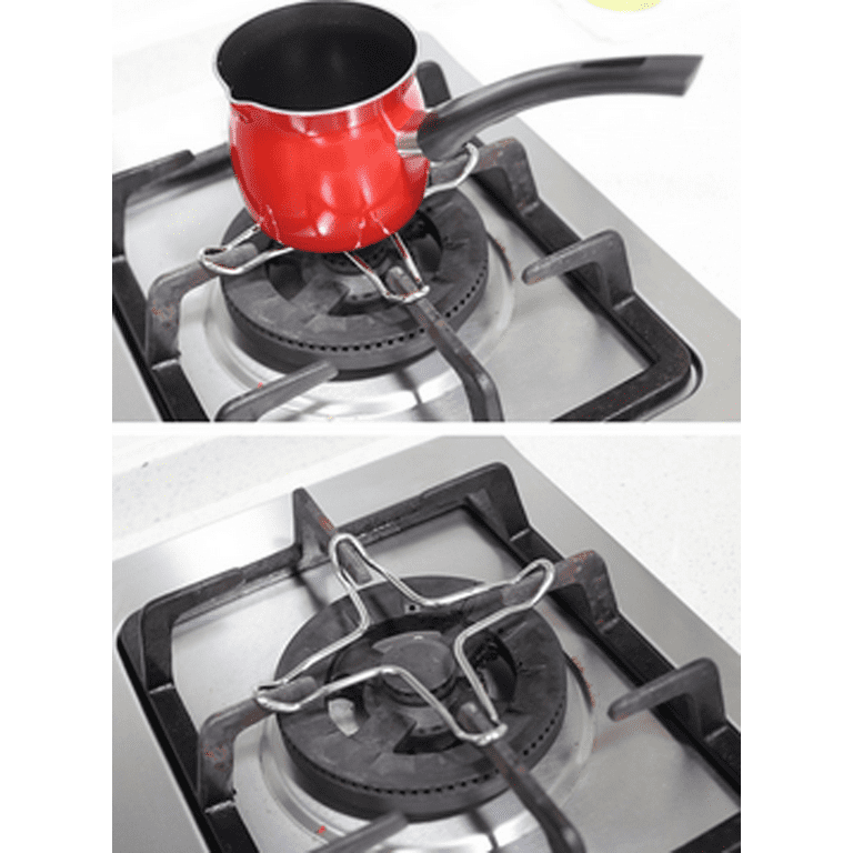  5 Cast Iron Gas Ring Reducer Trivet Hob Cooker Heat Simmer Stove  Top Coffee Pots Cafetiere Espresso Makers : Sports & Outdoors