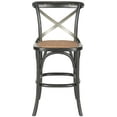 thumbnail image 3 of SAFAVIEH Eleanor X-Back Bistro Rustic Counter Stool with Footrest, Distressed Hickory, 3 of 5