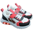 thumbnail image 3 of Hot Wheels Toddler Boys' Light-Up Sneakers - Black & Red, Size 7, 3 of 9