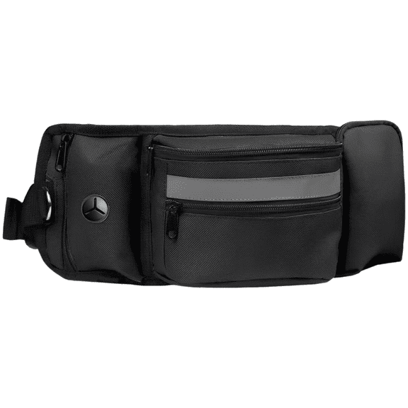 Hands-Free Pet Treat Pouch, Dog Walking Bag with Built-In Dog Waste Bag Dispenser, Multi-Pocket Pet Walking Bags with Reflective Stripe, 15.7 in/40 cm Adjustable Waist Pack for Dogs Training