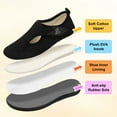 thumbnail image 4 of Barerun Women's Wide Diabetic Slippers Adjustable for Swollen Feet Indoor Outdoor House Shoes, 4 of 8