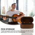 thumbnail image 4 of 1 Pc Convenient Indoor Outdoor Portable Travel Storage Box for Guitar Plectrum (Coffee), 4 of 6